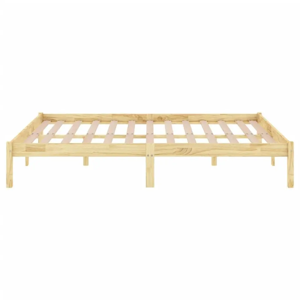 vidaXL - Tweepersoonsbedden - Bruin - Grenenhout - 120 x 200 cm