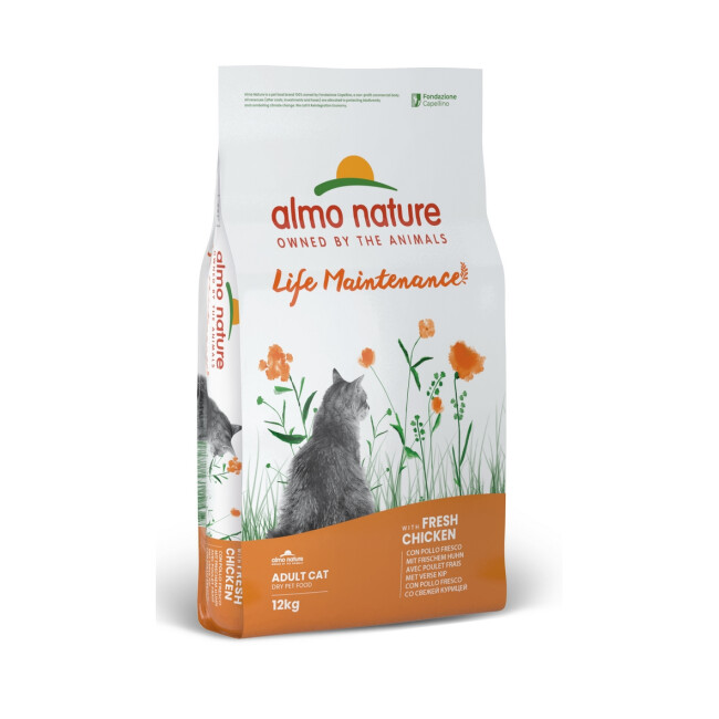 Croquettes Almo Nature Holistic pour chat adulte au poulet et riz