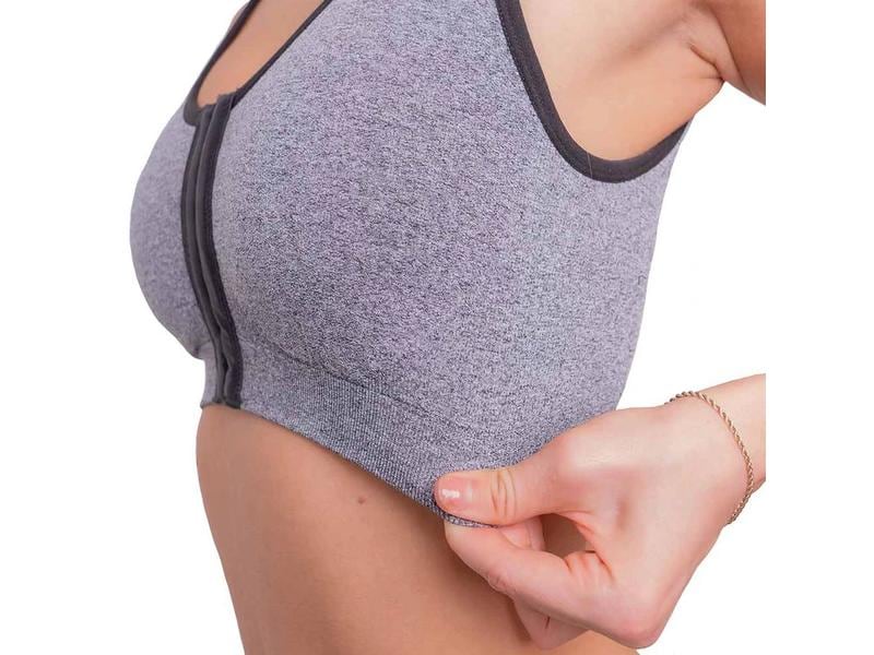 Anodyne Posture BH Damen grau L Sport Büstenhalter für eine gute Körperhaltung