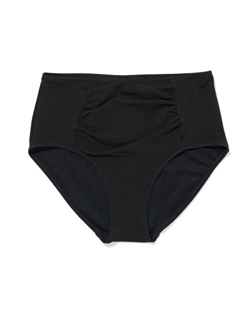 bas de bikini femme control taille haute noir