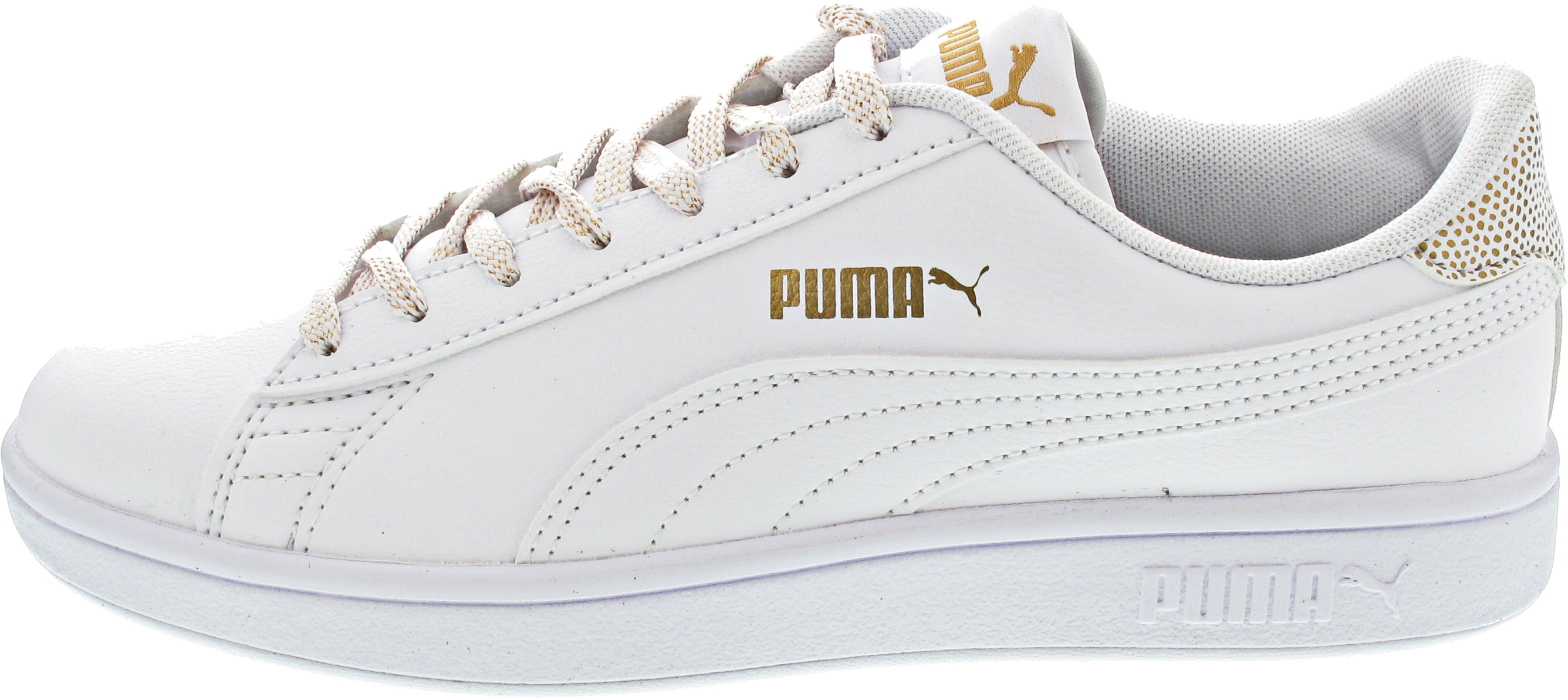 Puma Smash v2 Metallics Jr Sneaker weiss