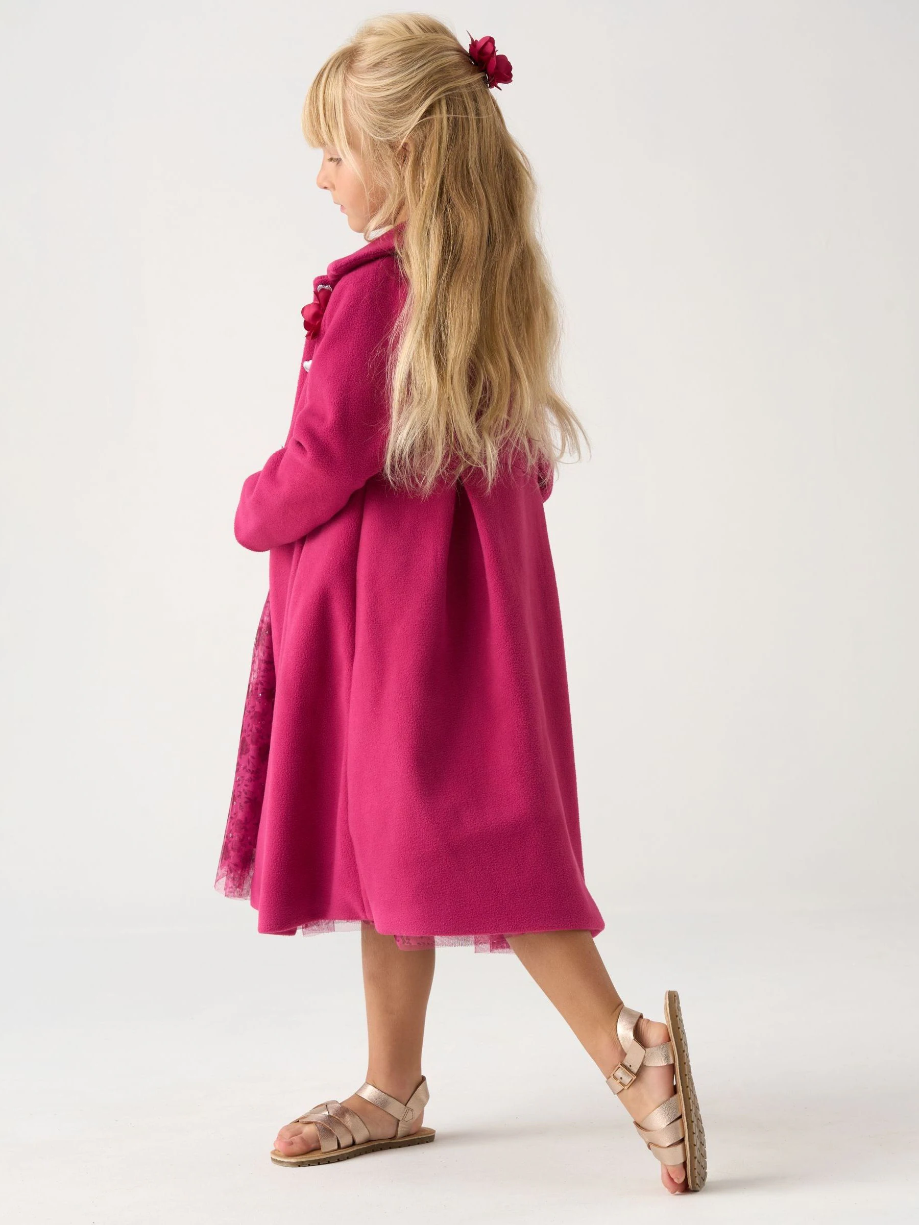 Miss Jacket with Tulle Appliqué and Printed Tulle Dress Set