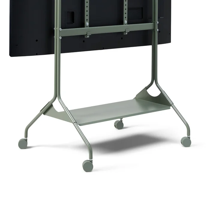 Pedestal - Moon Tray Shelf, mossy green