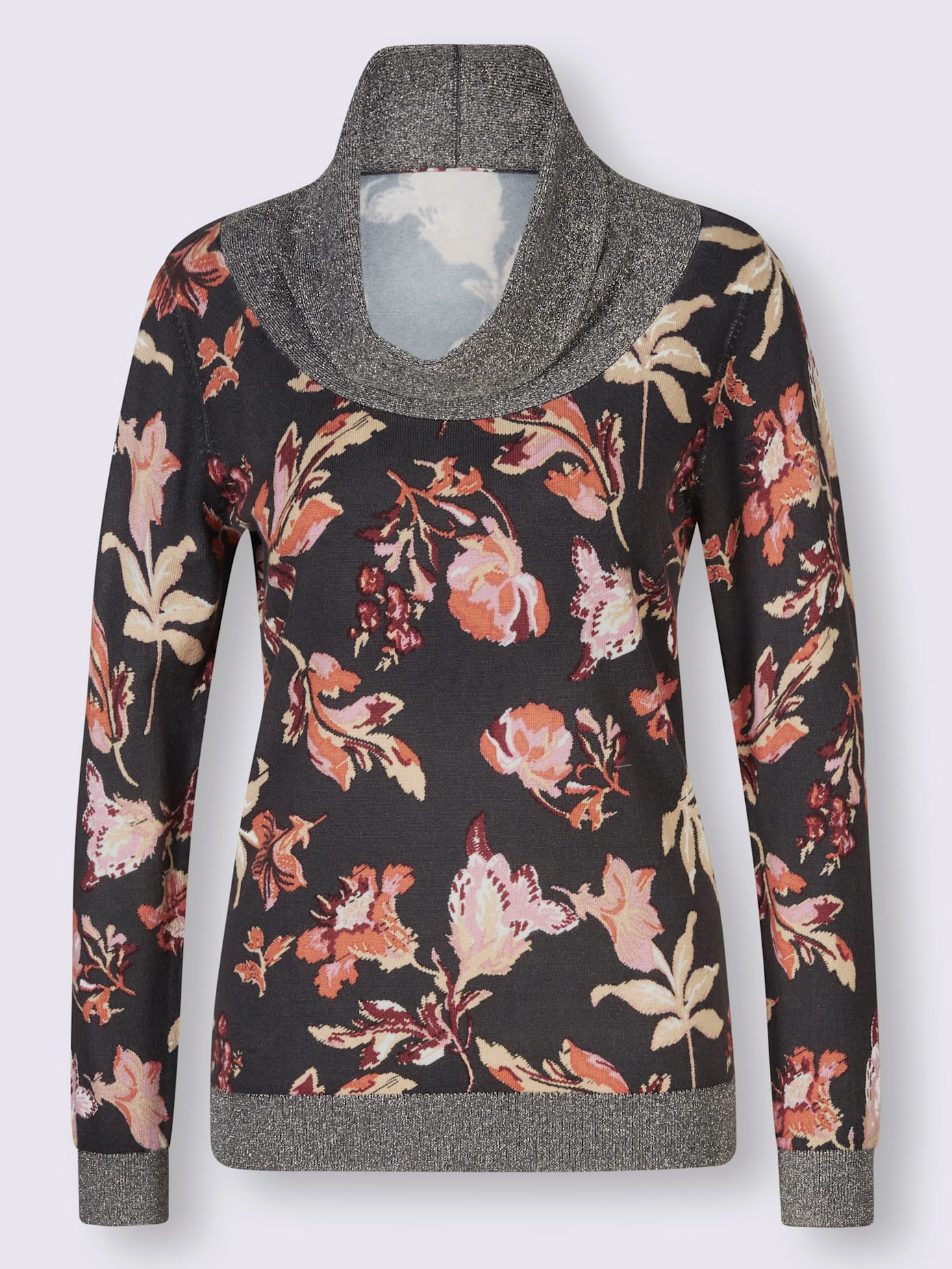Pull grand col roulé