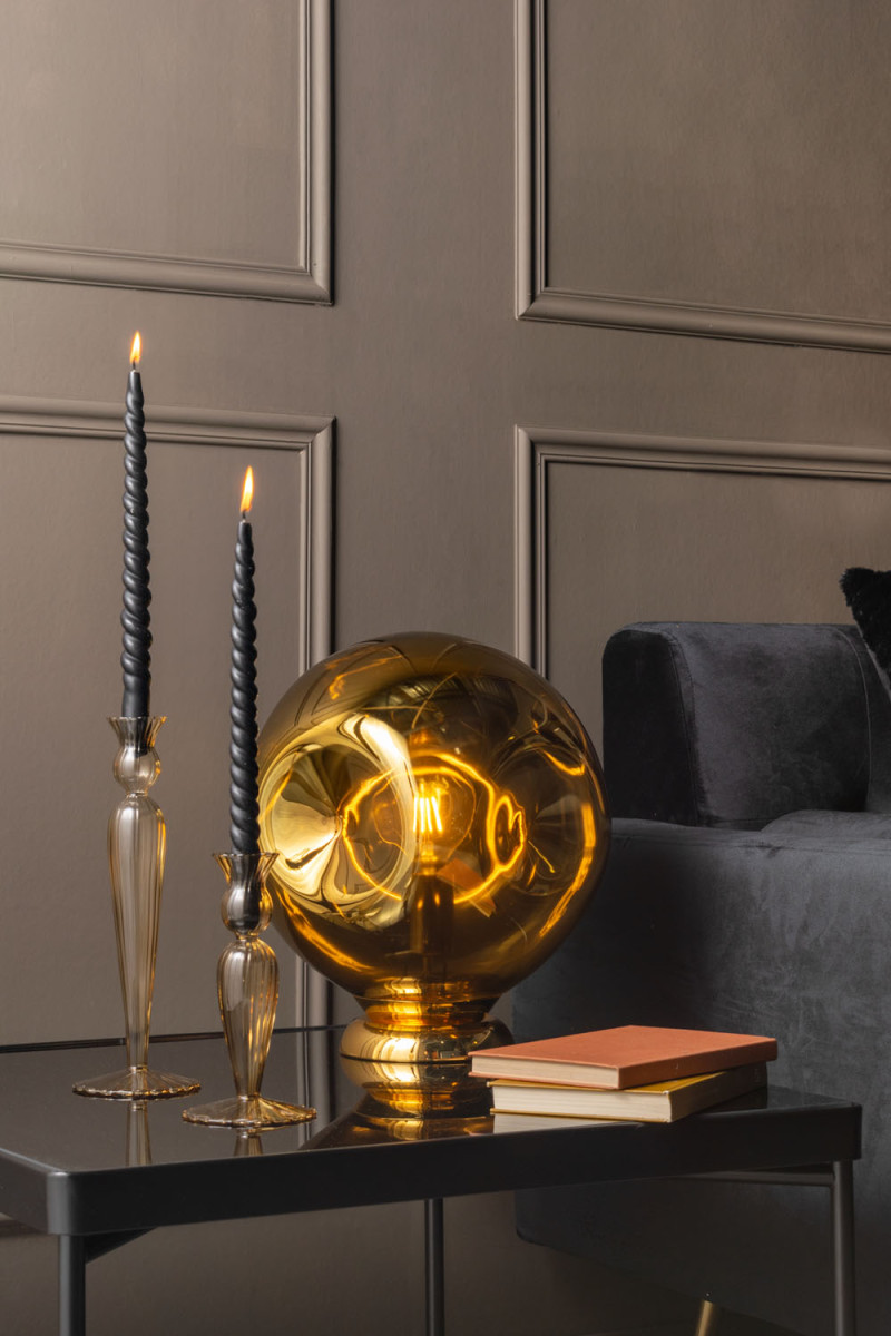 Candle Holder Swirl PT3729BK Black