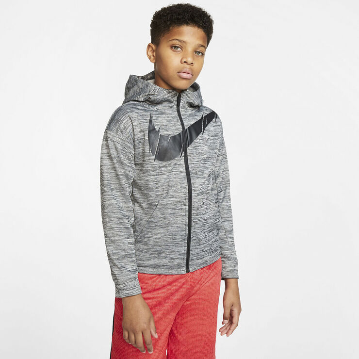 Nike Therma Full Zip Haettetroje Sort