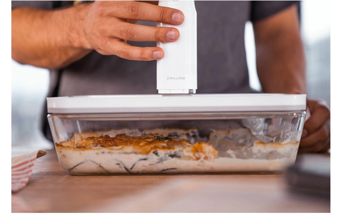 Vakuumier-Behälter Fresh and Save Vakuum Gratinform, GlasVakuumschüssel