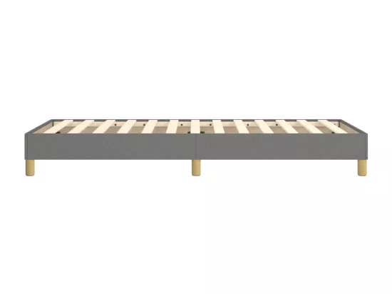 Sommier à lattes de lit Gris foncé 90x190 cm Tissu