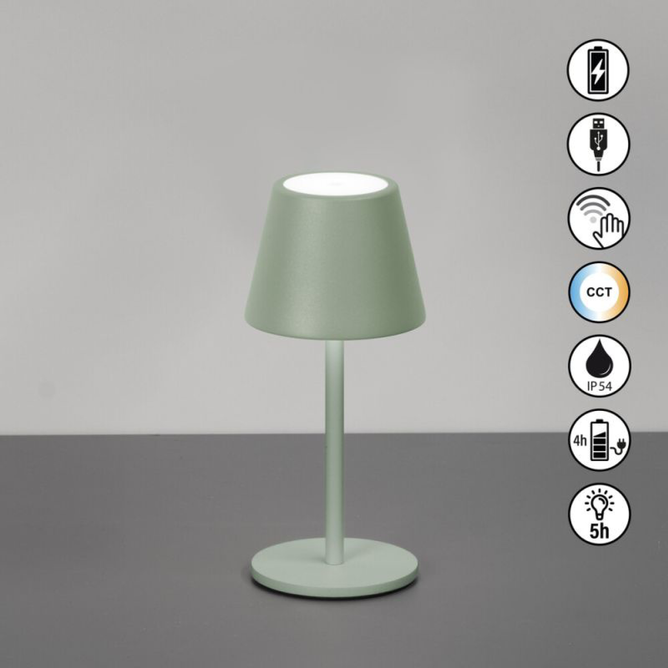 SALERNO TAFELLAMP - OUTDOOR - GROEN