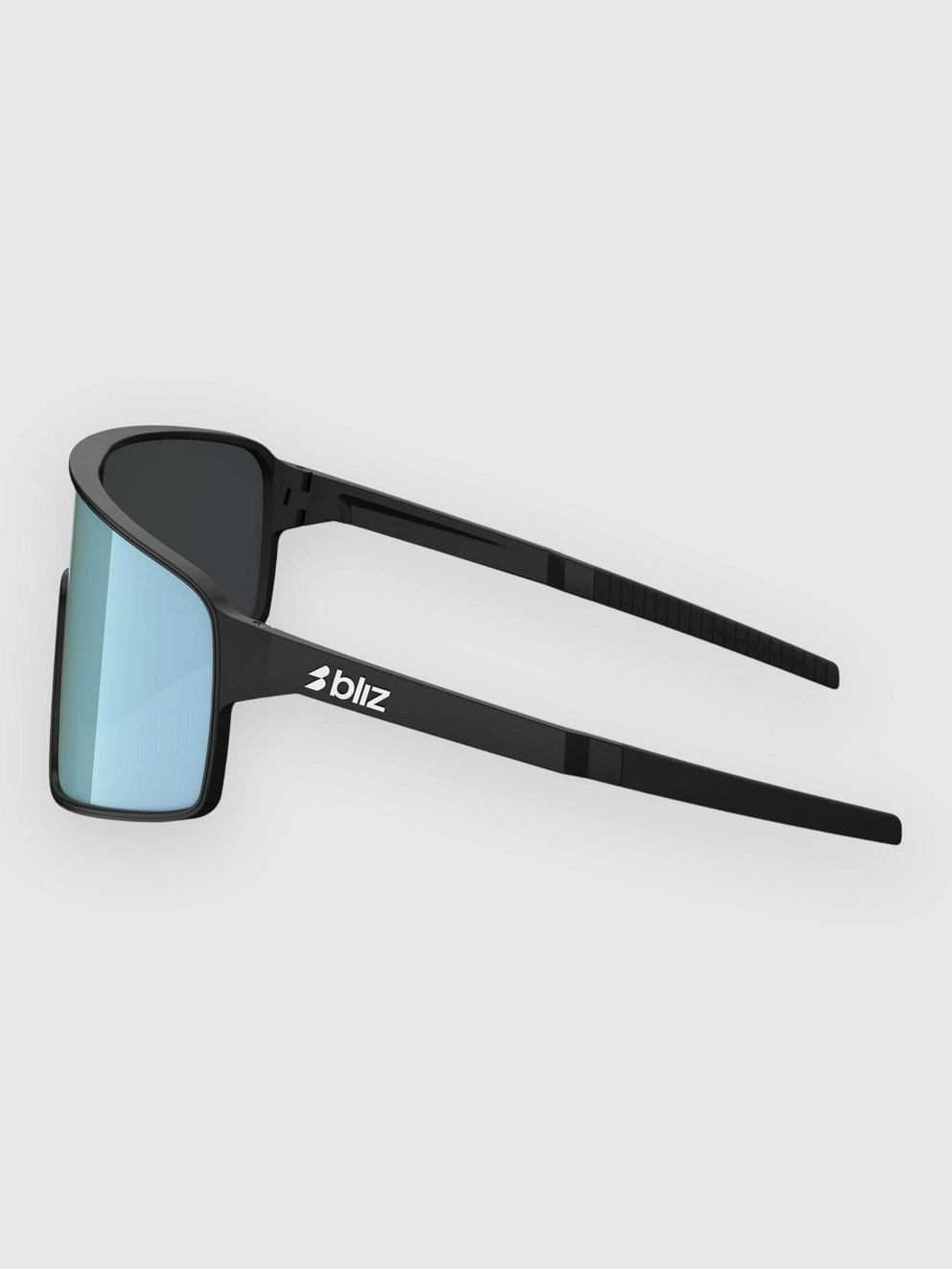 BLIZ Active Eyewear P001S Matt Black Sunglasses smoke w iceblue multi