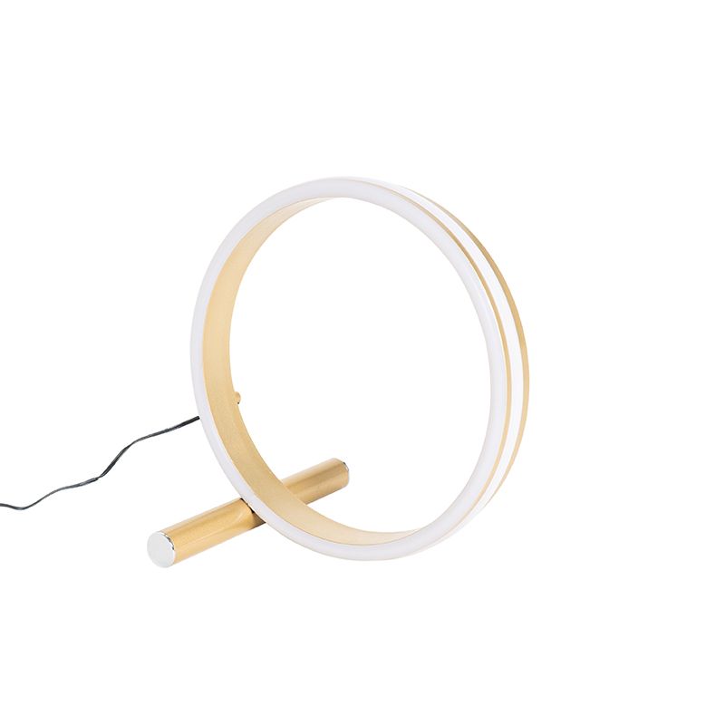 Design tafellamp messing incl. LED 3-staps dimbaar - Navara