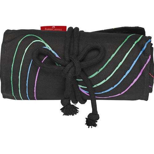 FABER-CASTELL Black Edition Buntstifte, 72er-Stifterolle