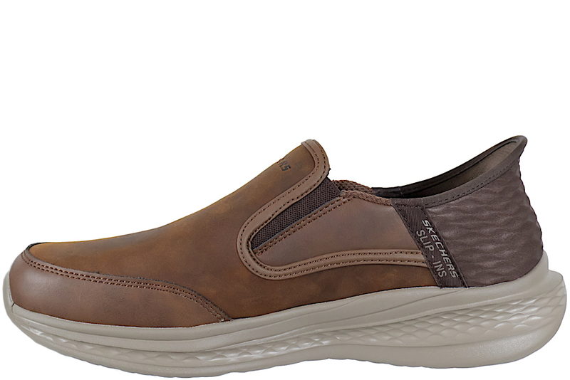 SKECHERS SLADE-COOPER BROWN SLIP-INS SNEAKER