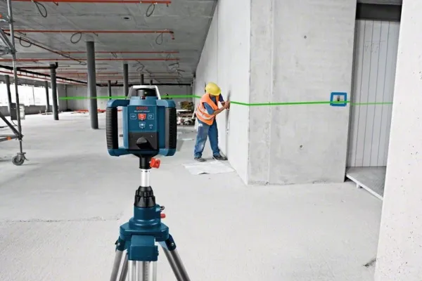 Bosch Bosch rotation laser GRL 300 HVG Professional, with holder (blue, case, green laser line)