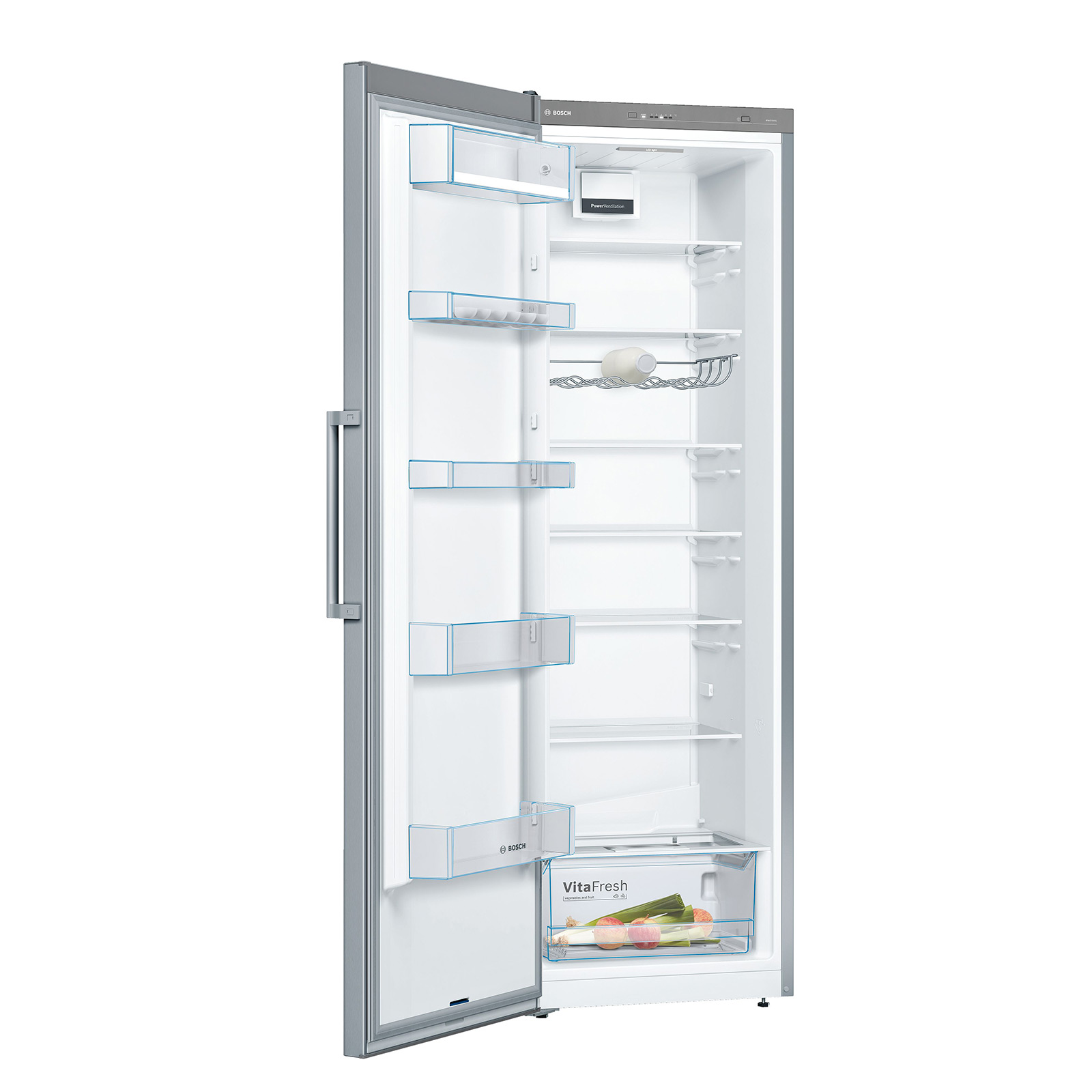 BOSCH Stand-Kühlschrank KSV36VLDP - Edelstahl - E