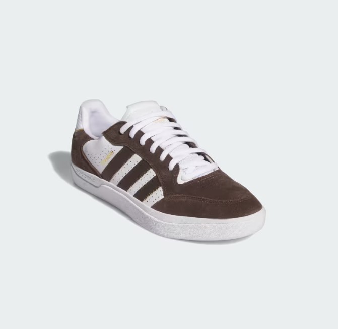 Adidas Skateboarding Tyshawn Low Brown Cloud White Gold Metallic 7.5 US / 40.5 EU
