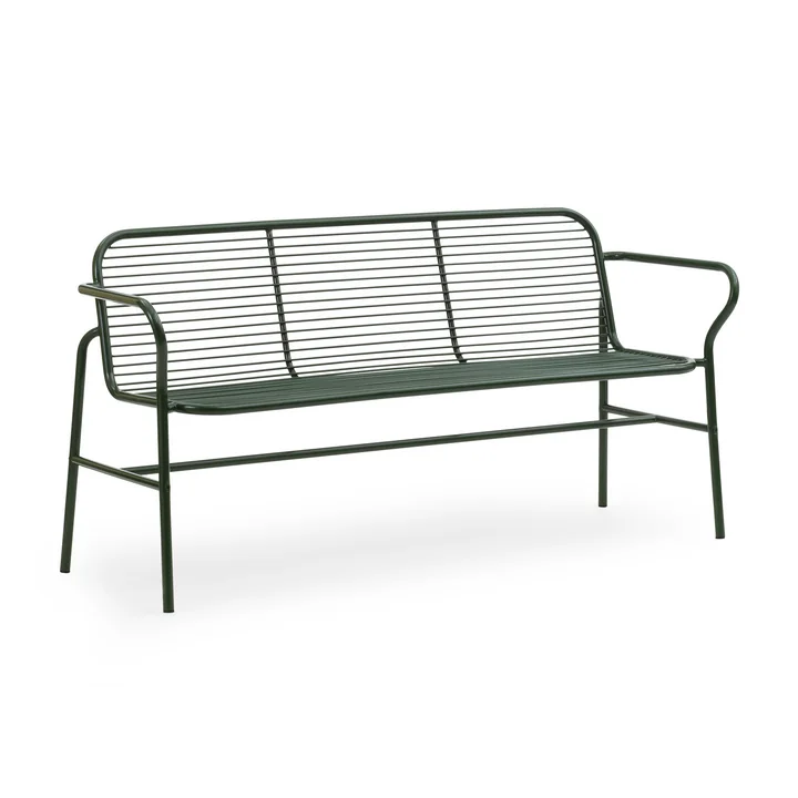 Normann Copenhagen - Vig Dining Bench, dunkelgrün