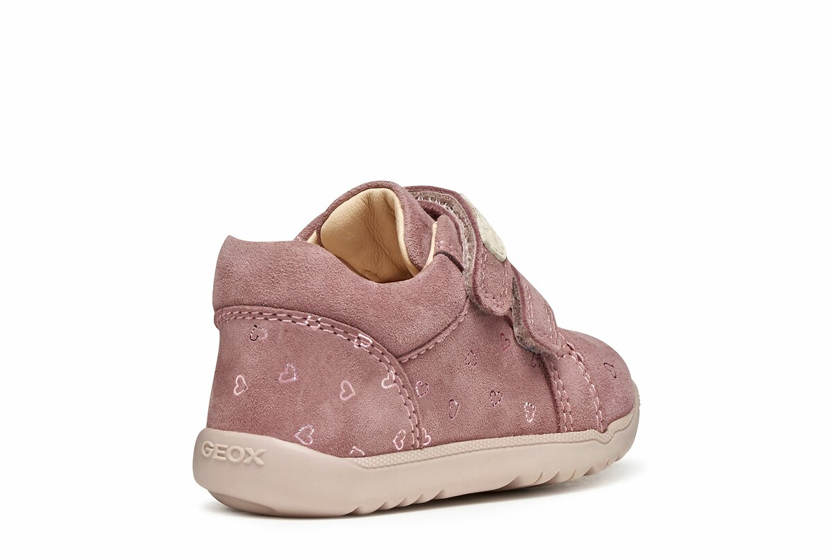 GEOX<br>Tênis de couro com velcro, primeiros passos, Macchia