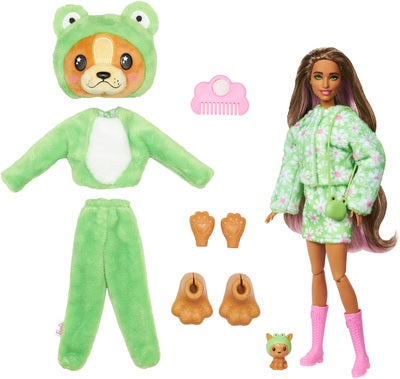 Barbie Cutie Reveal Dukke Animal Series Frosk