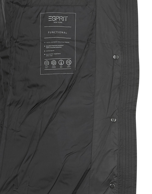 Esprit - CORE PUFFER COAT - Noir