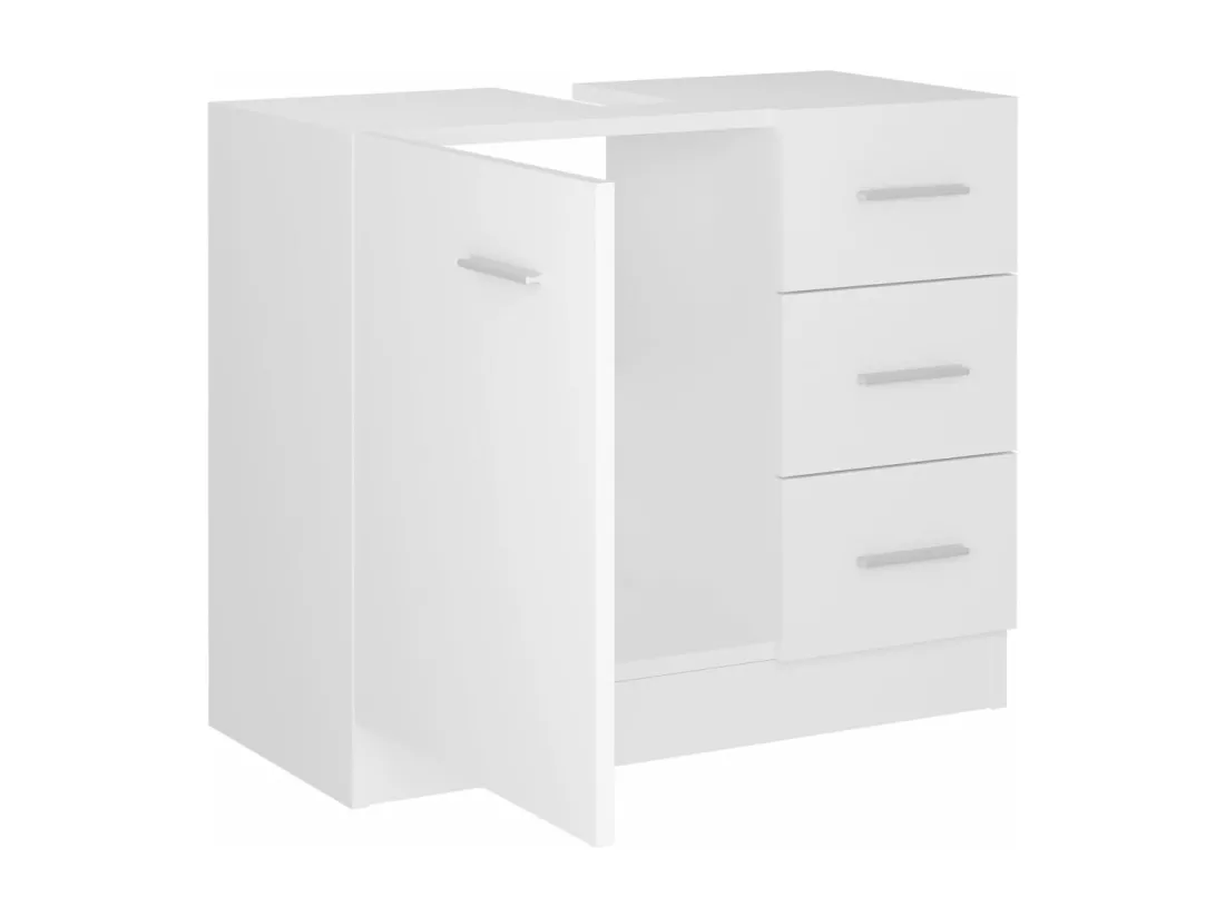 Armoire d'évier Blanc 63x30x54 cm Bois d'ingénierie