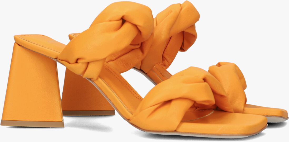 NUBIKK oranje nubikk muiltjes triangle twist
