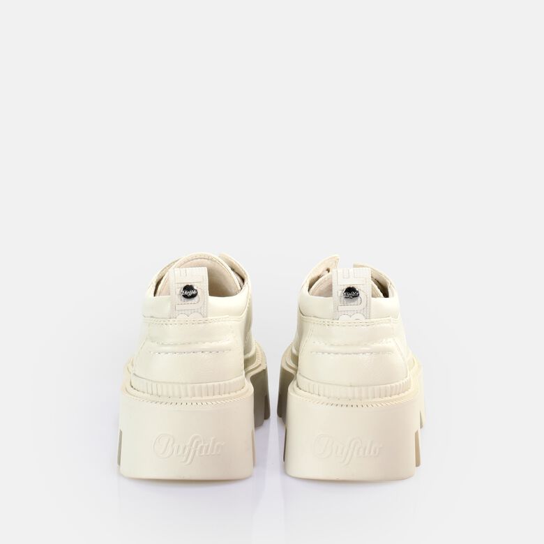 Flora Laceup LO Chaussures basses vegan, crème