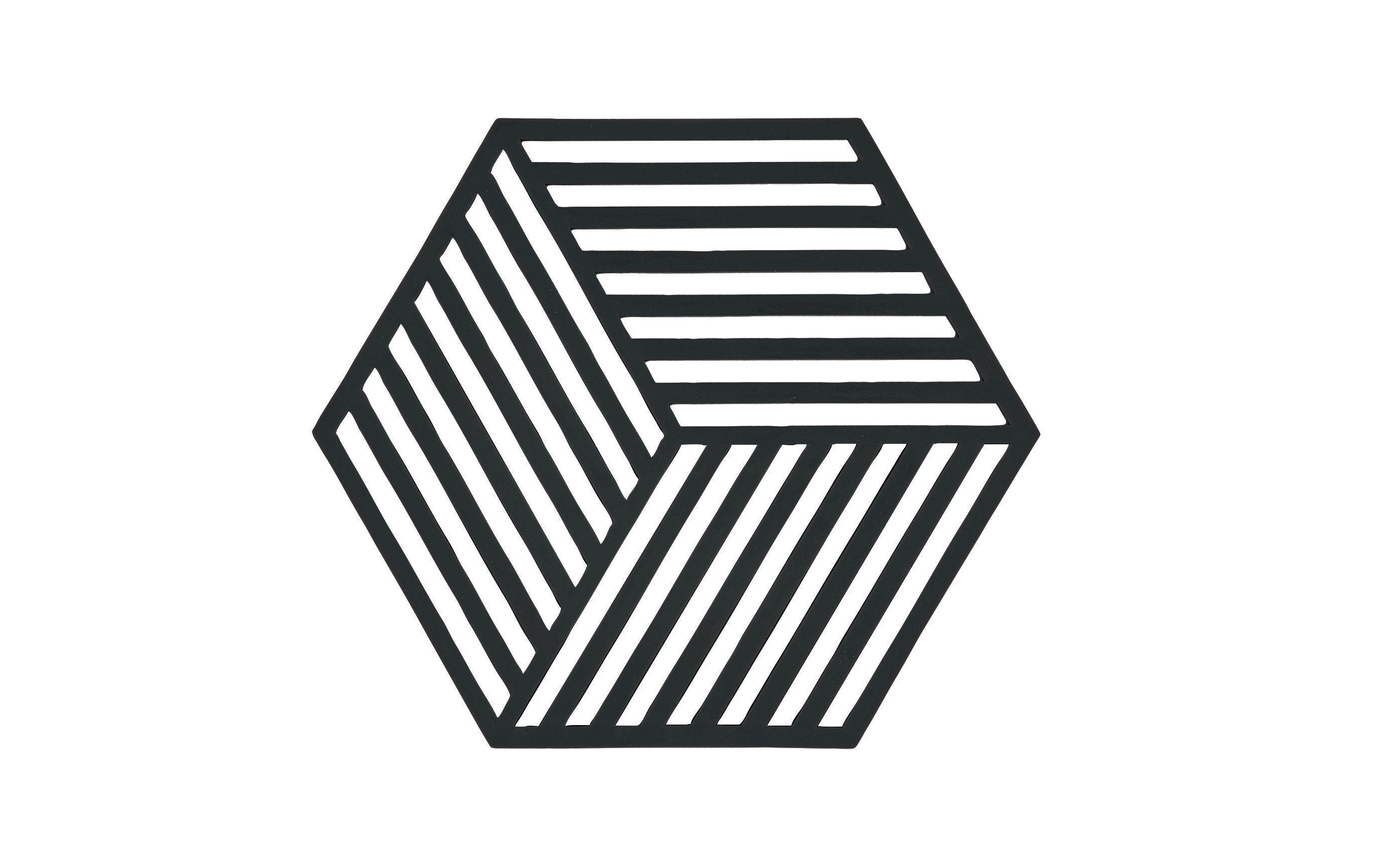 Topfuntersetzer Hexagon SchwarzPfannenuntersetzer