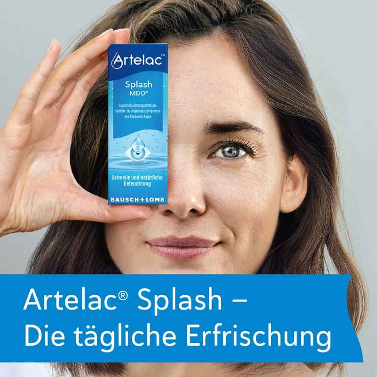 Artelac Splash MDO Augentropfen bei trockenen Augen, 2X15 ml