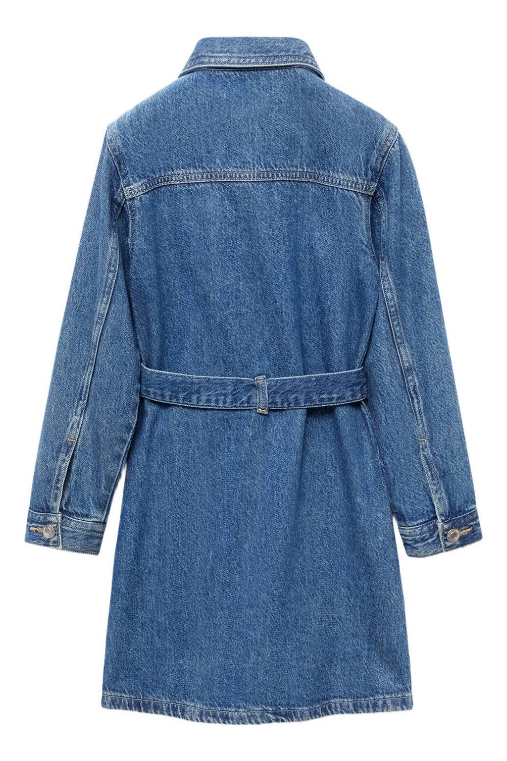 Mango Kids denim blousejurk medium blue denim
