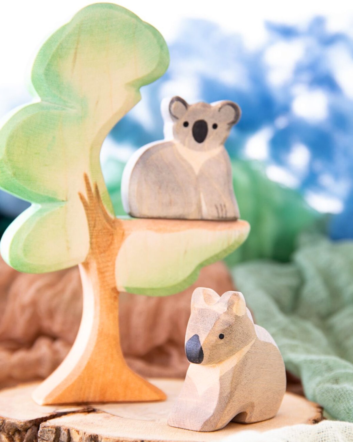 Koala – Håndlaget Trefigur | Dyrefigur
