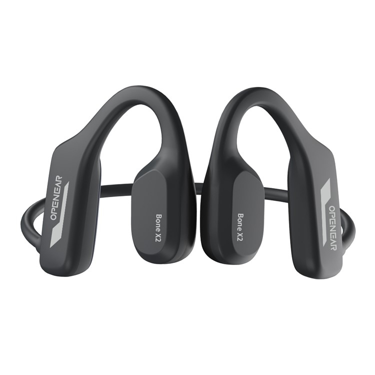 Open-Ear Knochenschall Bluetooth Kopfhörer für Wassersport mit 8GB Speicher MP3 Player / Nackenbügel / Wasserdicht (IP68) - Schwarz