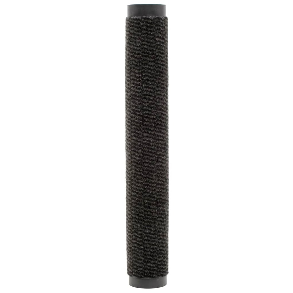 Paillassons rectangulaires 2 pcs 90 x 150 cm noir