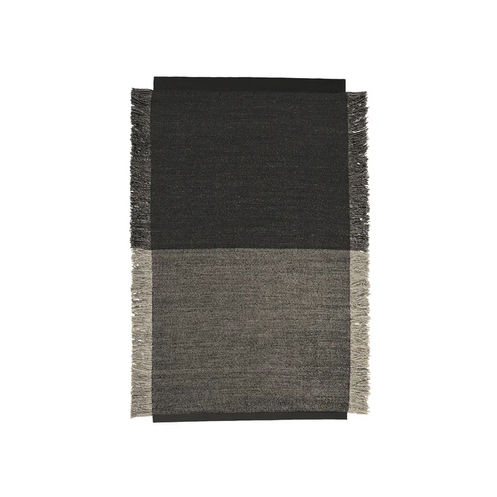 Kvadrat - Fringe Teppich, 180 x 240, grau