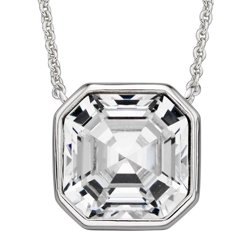 Collier cristal en argent 925/1000