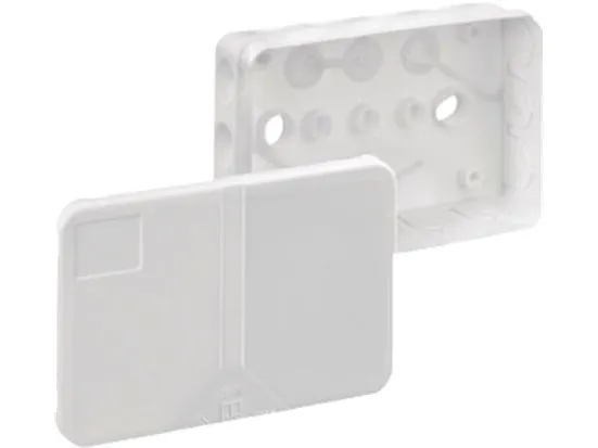 Forgreningsdåse 2,5 mm², 2K-16-L/W 130x85x37 mm med 19 membrander IP55halogenfri thermoplast, farve hvid