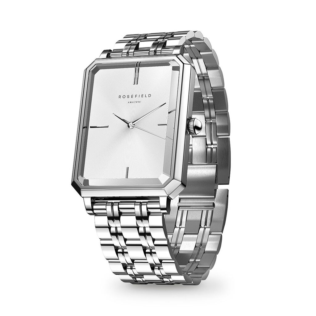 Montre Rosefield Octagon Blanc