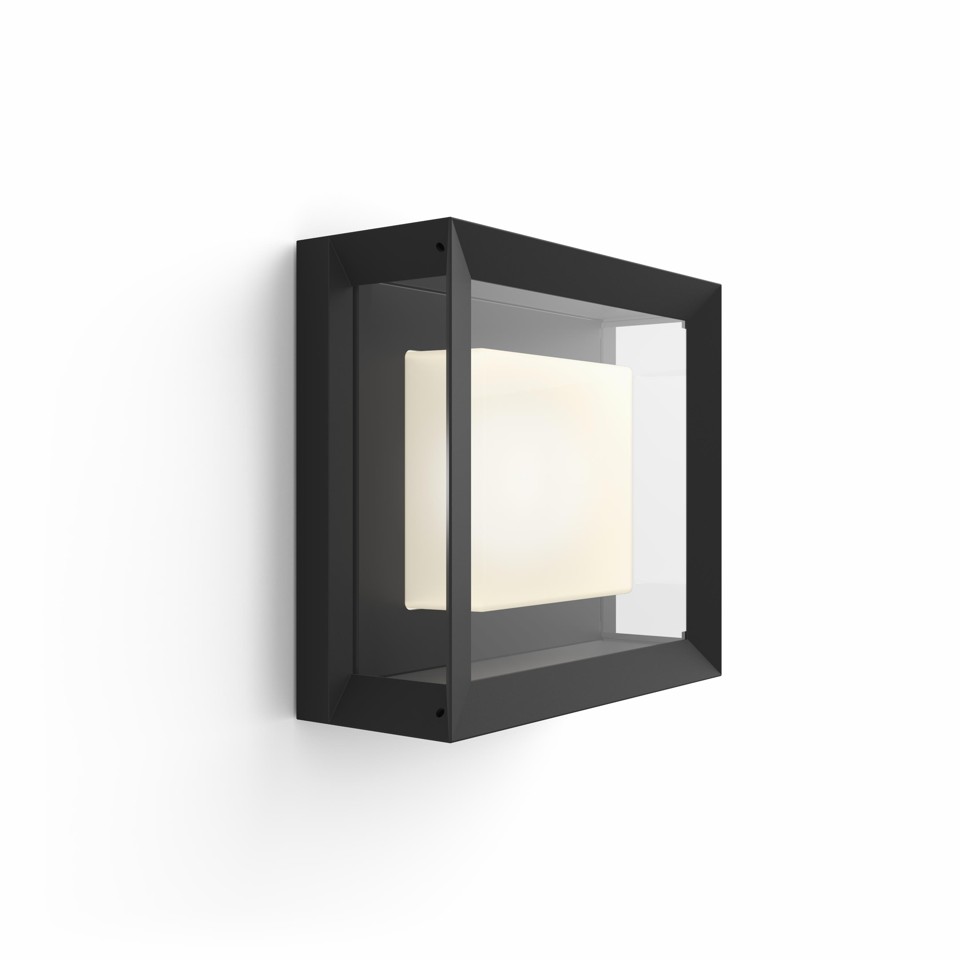 Philips Hue - Econic Square Wall Lantern Outdoor - White & Color Ambiance