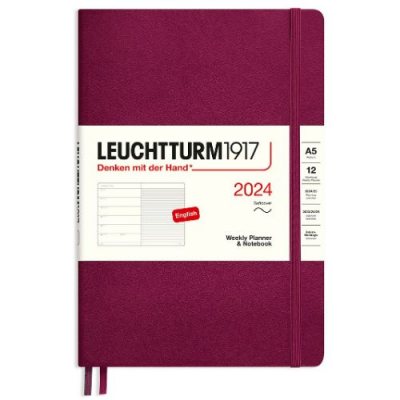 Port Red A5 Wkly Notes Soft Diary 2024 (Diary)