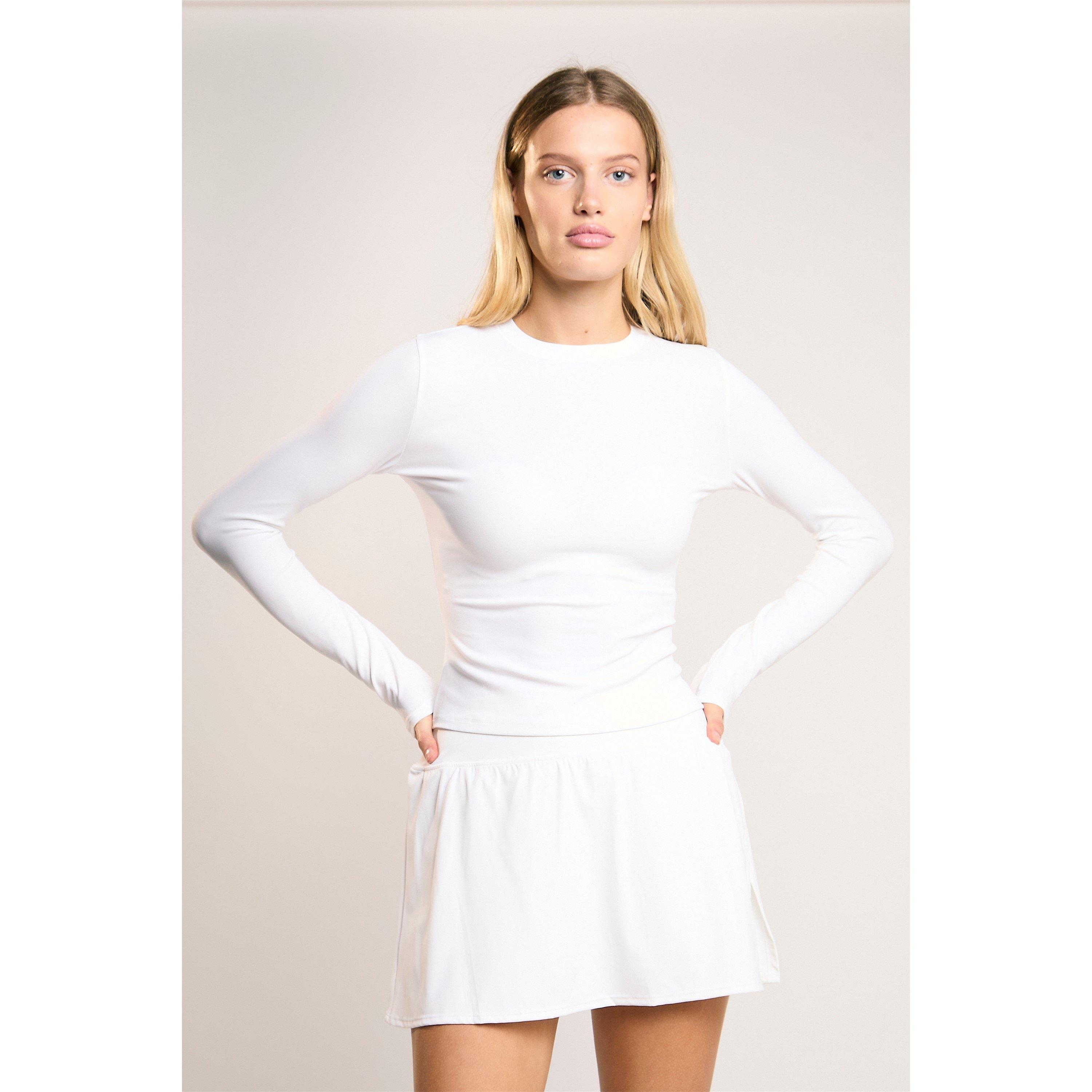 Agon Signature White Long Sleeve Top