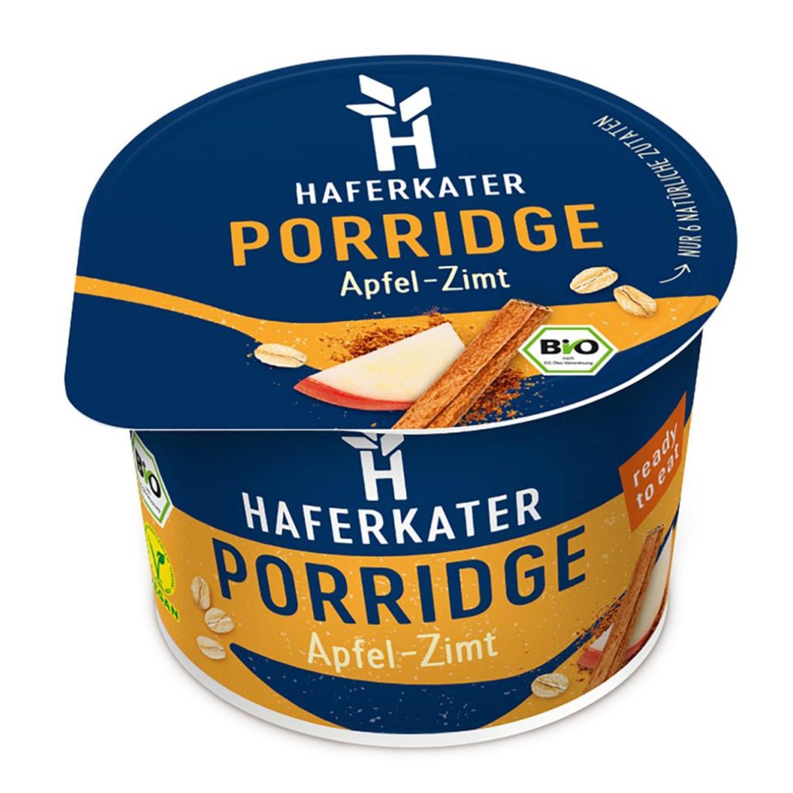 Haferkater Porridge Apfel Zimt