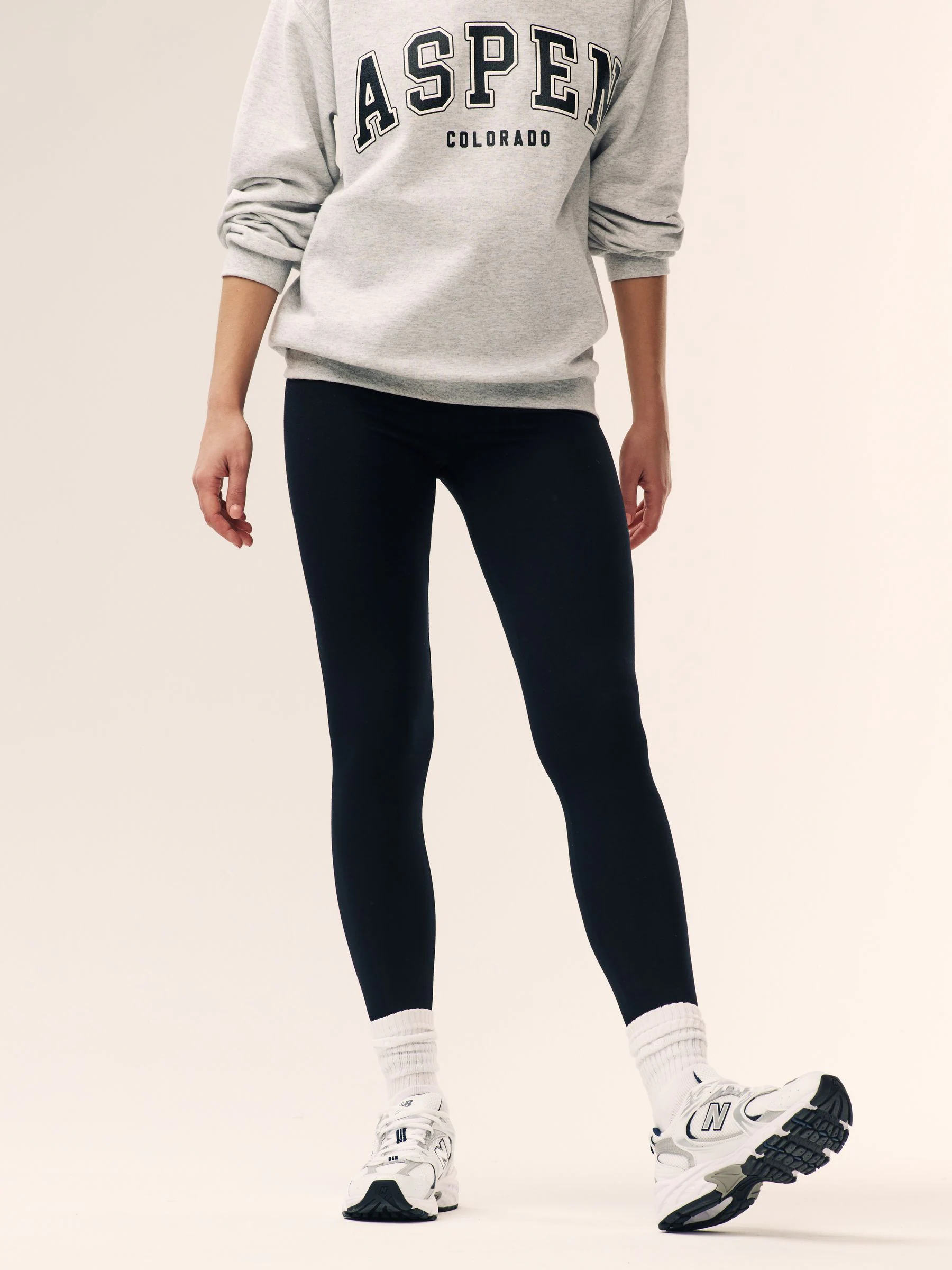 Zwart/bruin - Set van 2 lange leggings