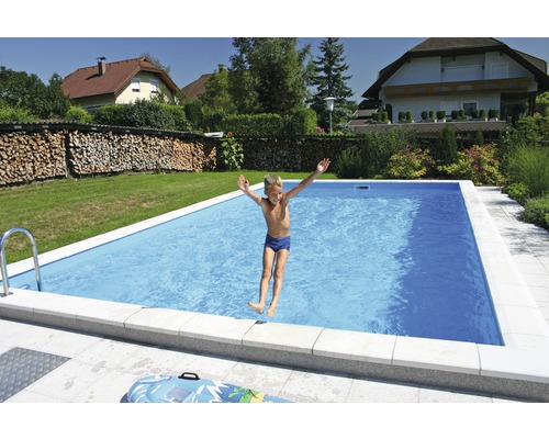 Piepschuim zwembadset Standaard P25 800 x 400 cm, diepte 150 cm