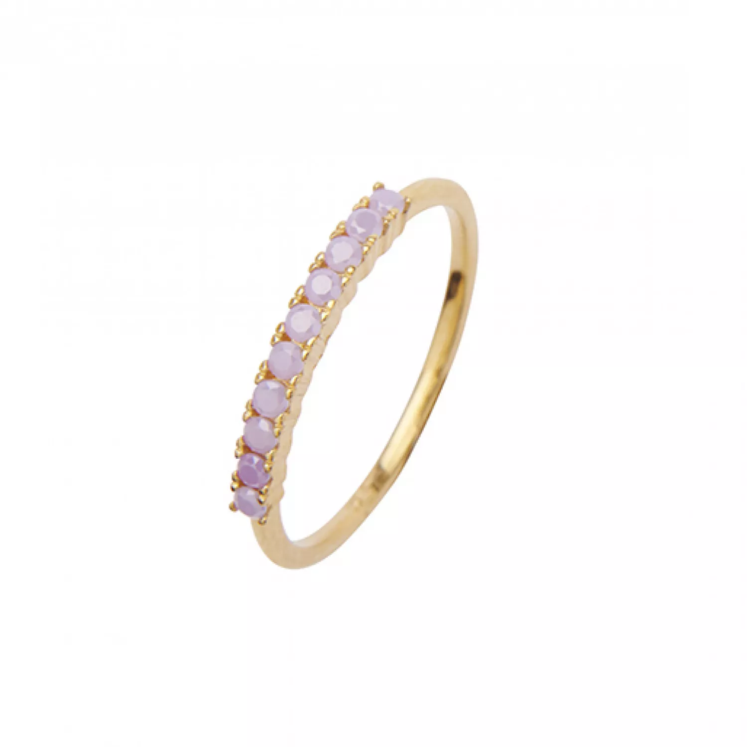 Pico Fineley Crystal Lavender Ring 24 kt. Forgyldt Sølv N04002-Lavender