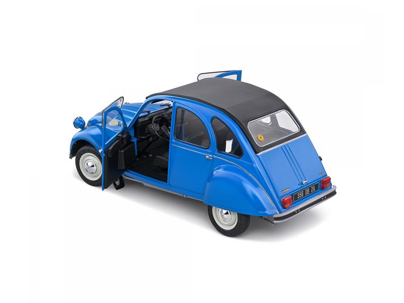 Solido Citroen 2CV6 Petrole Blau, 1:18 Detailgetreues Modellauto für Sammler im Massstab 1:18