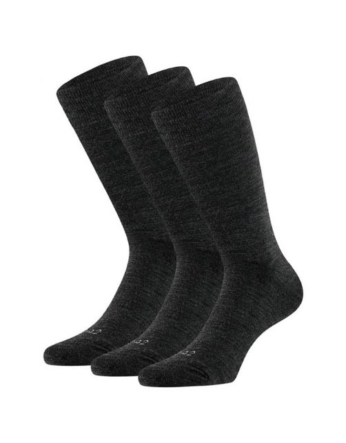 Apollo Sokken Wol\/Terry 3-Pack Antraciet - Sokken
