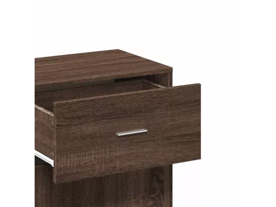 Armoire de rangement chêne marron 56,5x39x90 cm bois ingénierie