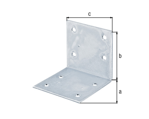 Groothoekbeugel 60x60x60 mm sendzimir verzinkt 1 stuk