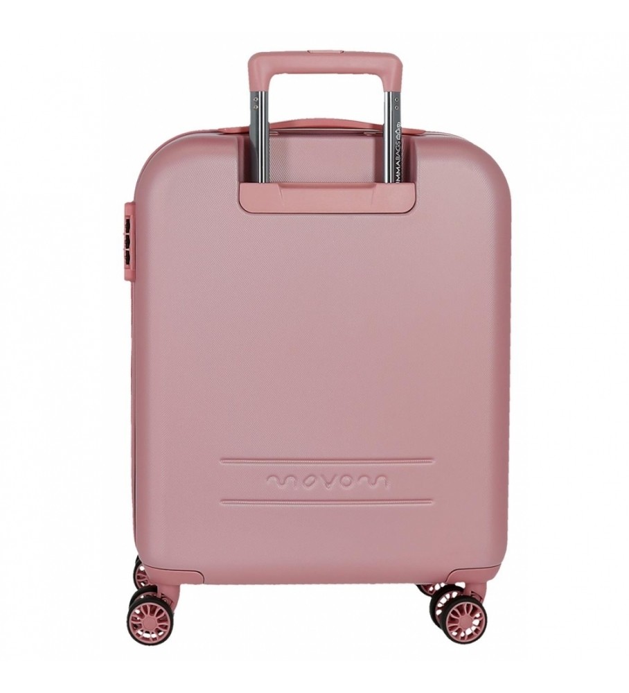 Mala de cabine expansível Movom Riga, rosa - 40x55x20cm -