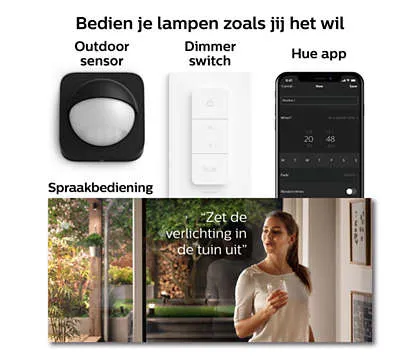 Philips Hue White and Color Ambiance Amarant - Lysbarre - LED - 20 W (tilsvarende 104 W) - 16 millioner farver - 2000-6500 K - sort